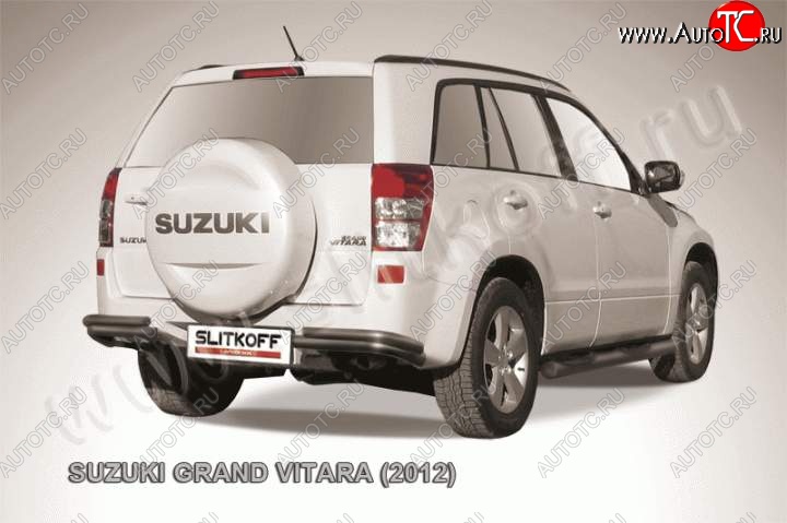 6 899 р. Уголки d57+d42 двойные  Suzuki Grand Vitara  JT 5 дверей (2012-2016) 2-ой рестайлинг (Цвет: серебристый)  с доставкой в г. Кемерово