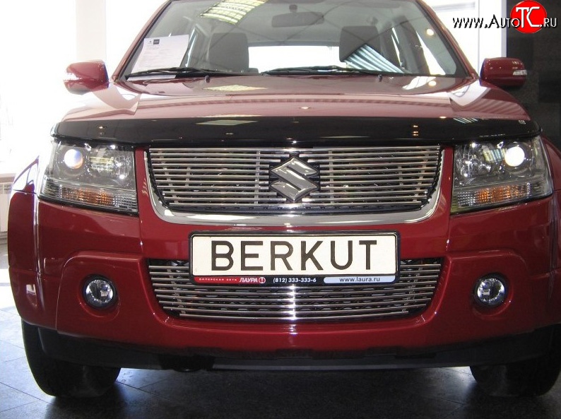 4 549 р. Декоративная вставка воздухозаборника Berkut Suzuki Grand Vitara JT 5 дверей дорестайлинг (2005-2008)  с доставкой в г. Кемерово