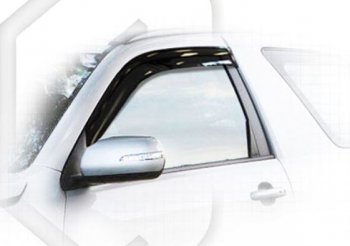 Дефлектора окон CA-Plastic Suzuki Grand Vitara JT 3 двери дорестайлинг (2005-2008) (Classic полупрозрачный, Без хром.молдинга)