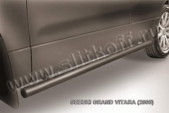 Защита порогов Slitkoff Suzuki Grand Vitara  JT 5 дверей (2008-2012) 1-ый рестайлинг