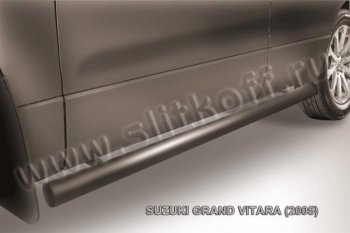 Защита порогов Slitkoff Suzuki Grand Vitara  JT 5 дверей (2008-2012) 1-ый рестайлинг