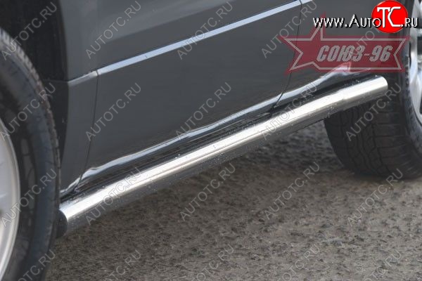 10 484 р. Защита порогов Souz-96 (d60) Suzuki Grand Vitara JT 3 двери дорестайлинг (2005-2008)  с доставкой в г. Кемерово