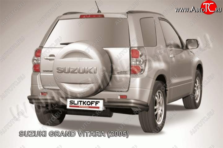 6 899 р. Уголки d57+d42 двойные  Suzuki Grand Vitara  JT 3 двери (2005-2008) дорестайлинг (Цвет: серебристый)  с доставкой в г. Кемерово