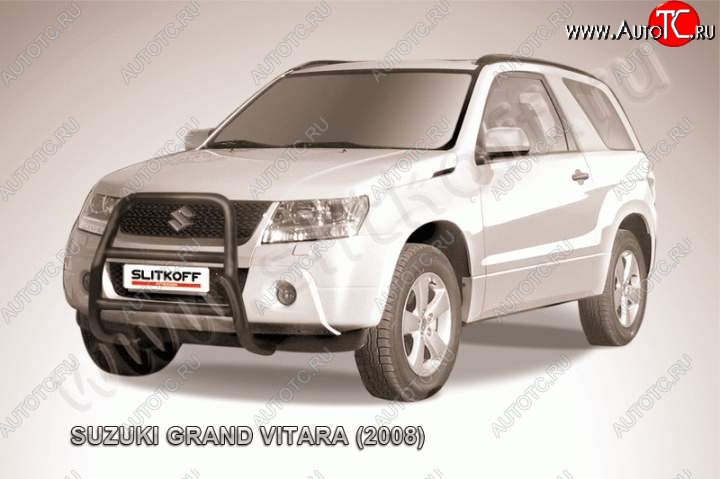 18 399 р. Кенгурятник d57 высокий  Suzuki Grand Vitara  JT 3 двери (2005-2008) дорестайлинг (Цвет: серебристый)  с доставкой в г. Кемерово