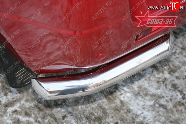 7 424 р. Защита заднего бампера из боковых уголков Souz-96 (d60) Suzuki Grand Vitara JT 3 двери дорестайлинг (2005-2008)  с доставкой в г. Кемерово