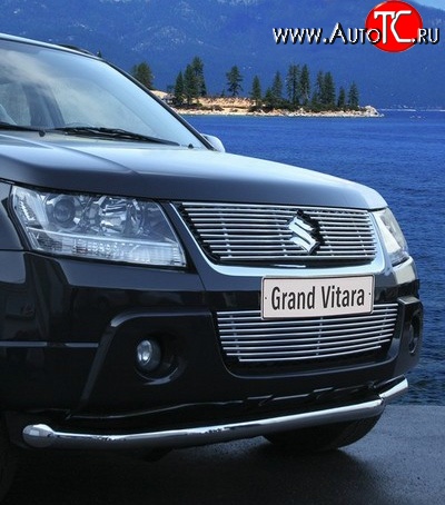 5 984 р. Декоративная вставка решетки радиатора Novline Suzuki Grand Vitara JT 5 дверей дорестайлинг (2005-2008)  с доставкой в г. Кемерово