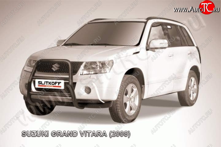 18 399 р. Кенгурятник d57 высокий  Suzuki Grand Vitara  JT 5 дверей (2005-2008) дорестайлинг (Цвет: серебристый)  с доставкой в г. Кемерово