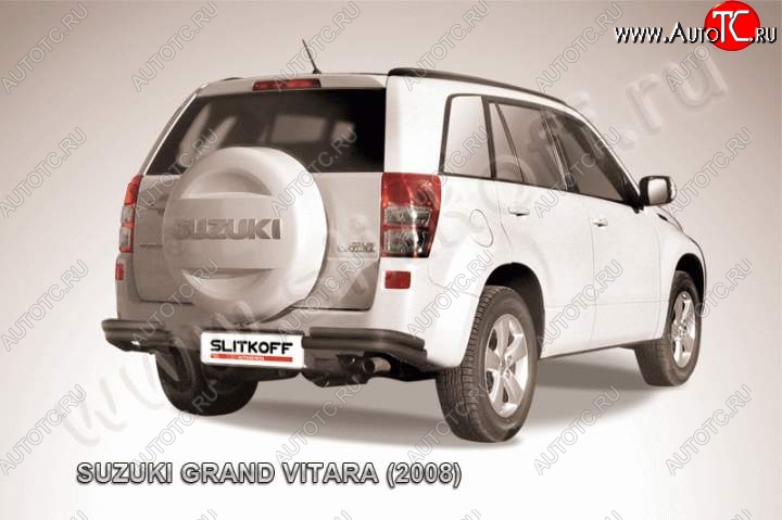 6 899 р. Уголки d57+d42 двойные  Suzuki Grand Vitara  JT 5 дверей (2008-2012) 1-ый рестайлинг (Цвет: серебристый)  с доставкой в г. Кемерово