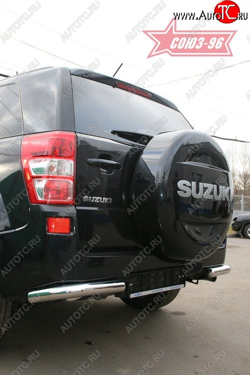 7 649 р. Защита заднего бампера из двух боковых уголков (d60) SOUZ-96 Suzuki Grand Vitara JT 5 дверей дорестайлинг (2005-2008)  с доставкой в г. Кемерово