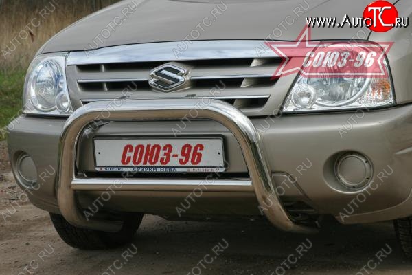 16 379 р. Защита переднего бампера Souz-96 (d76) Suzuki Grand Vitara FTB03 3 двери (1997-2005)  с доставкой в г. Кемерово