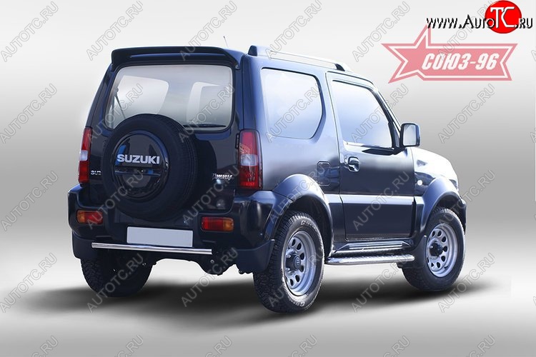 8 279 р. Защита заднего бампера Souz-96 (d42) Suzuki Jimny JB23/JB43 2-ой рестайлинг (2012-2018)  с доставкой в г. Кемерово