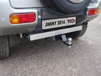 17 199 р. Фаркоп (тягово-сцепное устройство) TCC (надпись Jimny)  Suzuki Jimny  JB23/JB43 (2012-2018) 2-ой рестайлинг (Оцинкованный, шар E - оцинкованный)  с доставкой в г. Кемерово. Увеличить фотографию 1