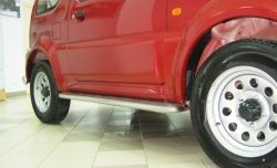 24 649 р. Широкая защита порогов (рестайлинг) SLITKOFF Suzuki Jimny JB23/JB43 дорестайлинг (1998-2001)  с доставкой в г. Кемерово. Увеличить фотографию 2