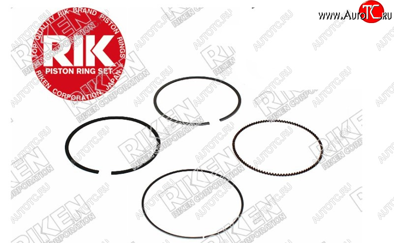 2 289 р. Комплект поршневых колец на 1 поршень RIKEN STD (G10A / G13A / G13B) Suzuki Swift ZC72S дорестайлинг, хэтчбэк 5 дв. (2010-2013)  с доставкой в г. Кемерово