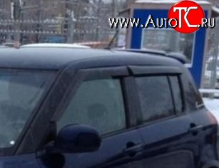 999 р. Комплект дефлекторов окон (ветровиков) 4 шт. (хетчбек) Russtal Suzuki Swift ZC дорестайлинг, хэтчбэк 5 дв. (2003-2008)  с доставкой в г. Кемерово