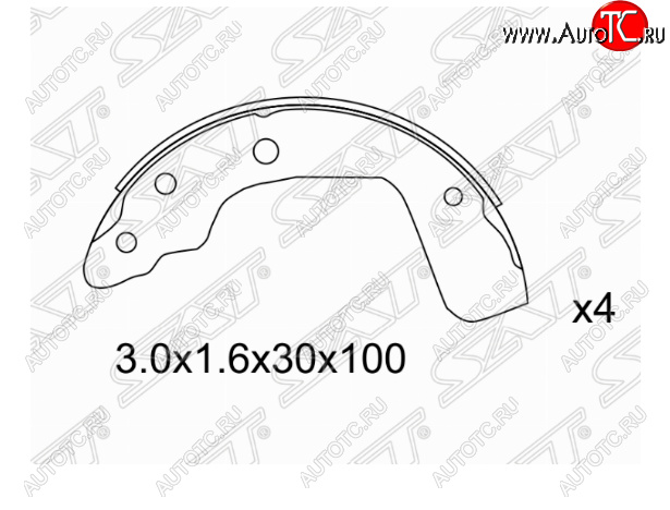 1 349 р. Комплект задних тормозных колодок SAT Suzuki Swift ZC дорестайлинг, хэтчбэк 5 дв. (2003-2008) с доставкой в г. Кемерово Увеличить фотографию 1 1 349 р. Комплект задних тормозных колодок SAT Suzuki Swift ZC дорестайлинг, хэтчбэк 5 дв. (2003-2008) с доставкой в г. Кемерово