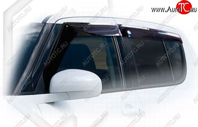 1 999 р. Дефлектора окон CA-Plastiс  Suzuki Swift  ZC72S (2010-2016) дорестайлинг, хэтчбэк 5 дв., рестайлинг, хэтчбэк 5 дв. (Classic полупрозрачный)  с доставкой в г. Кемерово