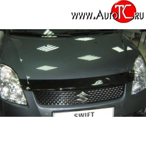 2 699 р. Дефлектор капота NovLine  Suzuki Swift  ZC (2003-2008) дорестайлинг, хэтчбэк 5 дв.  с доставкой в г. Кемерово
