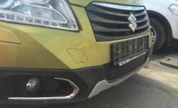 1 469 р. Сетка на бампер Russtal (черная) Suzuki SX4 JYB, JYA хэтчбэк дорестайлинг (2013-2016)  с доставкой в г. Кемерово. Увеличить фотографию 2