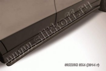 Защита порогов Slitkoff Suzuki SX4 JYB, JYA хэтчбэк дорестайлинг (2013-2016)