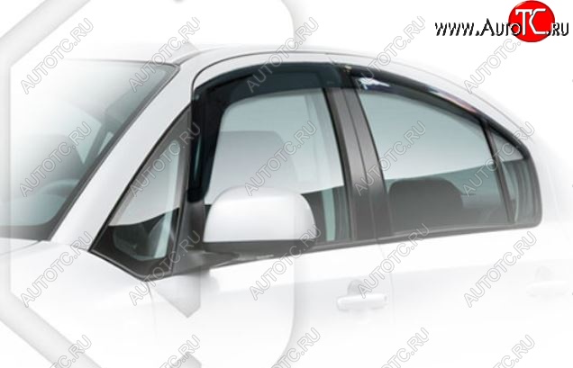 2 199 р. Дефлектора окон CA-Plastic  Suzuki SX4  GYC21S (2006-2012) дорестайлинг седан (Classic полупрозрачный)  с доставкой в г. Кемерово