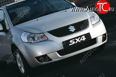 39 949 р. Передний бампер TYG Suzuki SX4 GYC21S дорестайлинг седан (2006-2012) (Неокрашенный)  с доставкой в г. Кемерово