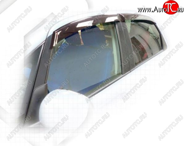 1 839 р. Дефлектора окон CA-Plastiс Suzuki SX4 YA21S,YB21S дорестайлинг, хэтчбэк (2006-2011) (Classic полупрозрачный, Без хром.молдинга)  с доставкой в г. Кемерово