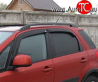 999 р. Комплект дефлекторов окон (ветровиков) 4 шт. (хетчбек) Russtal Suzuki SX4 GYA,GYB  рестайлинг, хэтчбэк (2010-2016)  с доставкой в г. Кемерово