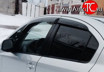 999 р. Комплект дефлекторов окон (ветровиков) 4 шт. (седан) Russtal Suzuki SX4 GYA,GYB  рестайлинг, хэтчбэк (2010-2016)  с доставкой в г. Кемерово