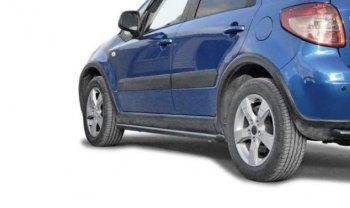 26 799 р. Защита порогов ТехноСфера (Техно Сфера) (нержавейка, 63.5 mm) Suzuki SX4 GYA,GYB  рестайлинг, хэтчбэк (2010-2016)  с доставкой в г. Кемерово. Увеличить фотографию 2
