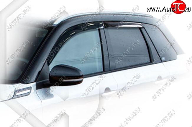 2 799 р. Дефлектора окон CA-Plastic Suzuki Vitara LY дорестайлинг (2015-2019) (Classic полупрозрачный, Без хром.молдинга)  с доставкой в г. Кемерово
