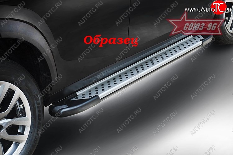 11 609 р. Пороги из алюминиевого профиля Souz-96 Suzuki Vitara LY дорестайлинг (2015-2019)  с доставкой в г. Кемерово