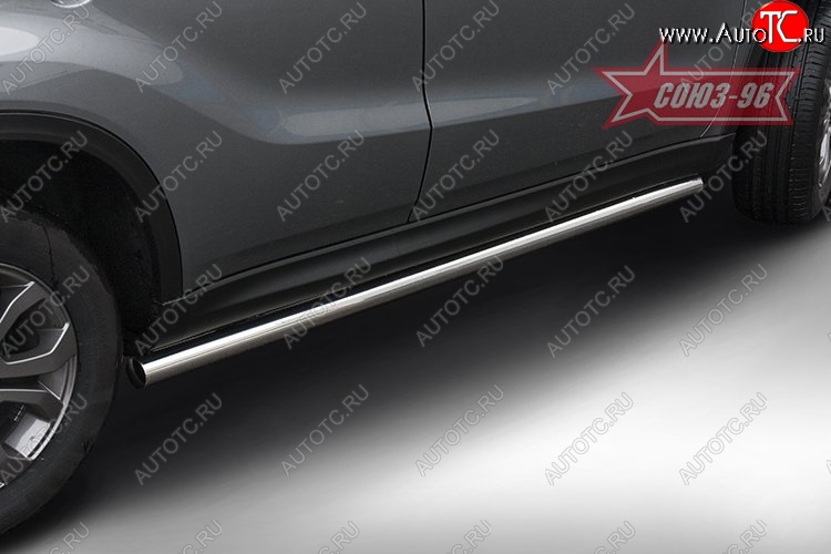 13 859 р. Защита порогов Souz-96 (d60) Suzuki Vitara LY дорестайлинг (2015-2019)  с доставкой в г. Кемерово