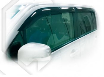 Дефлектора окон CA-Plastic Suzuki Wagon R MH23S (2008-2012) (Classic полупрозрачный, Без хром.молдинга)