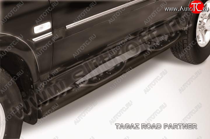 12 399 р. Защита порогов Slitkoff  ТАГАЗ Road Partner (2007-2011) (Цвет: серебристый)  с доставкой в г. Кемерово