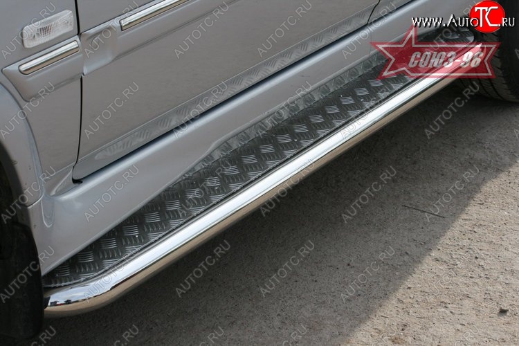 15 389 р. Защита порогов с листом Souz-96 (d60).  ТАГАЗ Road Partner (2007-2011)  с доставкой в г. Кемерово