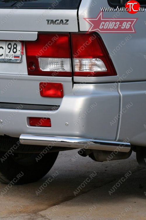 7 739 р. Защита заднего бампера Souz-96 (d60)  ТАГАЗ Road Partner (2007-2011)  с доставкой в г. Кемерово