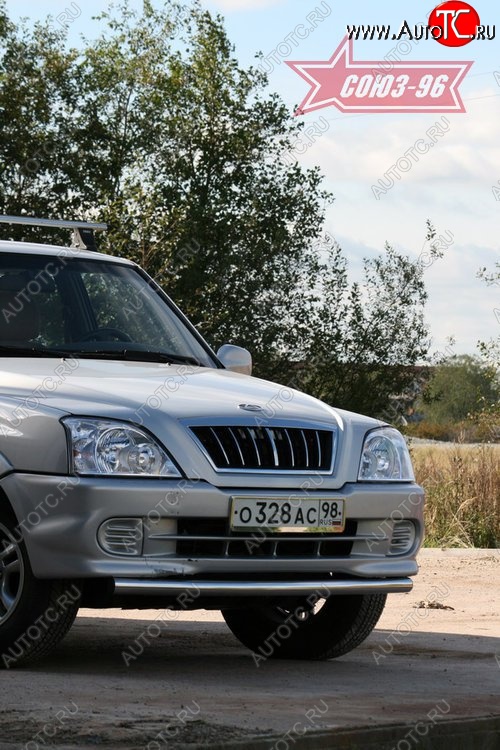 8 234 р. Защита переднего бампера одинарная Souz-96 (d60)  ТАГАЗ Road Partner (2007-2009)  с доставкой в г. Кемерово