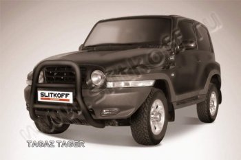 25 999 р. Кенгурятник d76 высокий ТАГАЗ Tager 3d (2008-2012) (Цвет: серебристый)  с доставкой в г. Кемерово. Увеличить фотографию 1