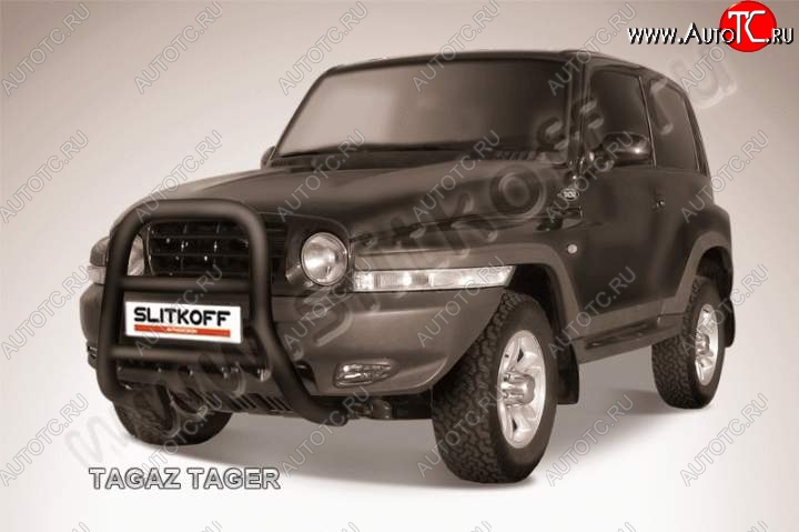 25 999 р. Кенгурятник d76 высокий ТАГАЗ Tager 3d (2008-2012) (Цвет: серебристый)  с доставкой в г. Кемерово