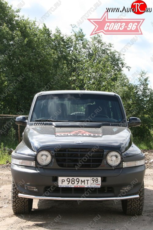 9 449 р. Защита переднего бампера Souz-96 (d42) ТАГАЗ Tager 3d (2008-2012)  с доставкой в г. Кемерово