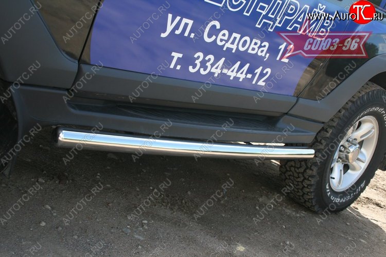 10 799 р. Защита штатных порогов Souz-96 (d60)  ТАГАЗ Tager  3d (2008-2012)  с доставкой в г. Кемерово