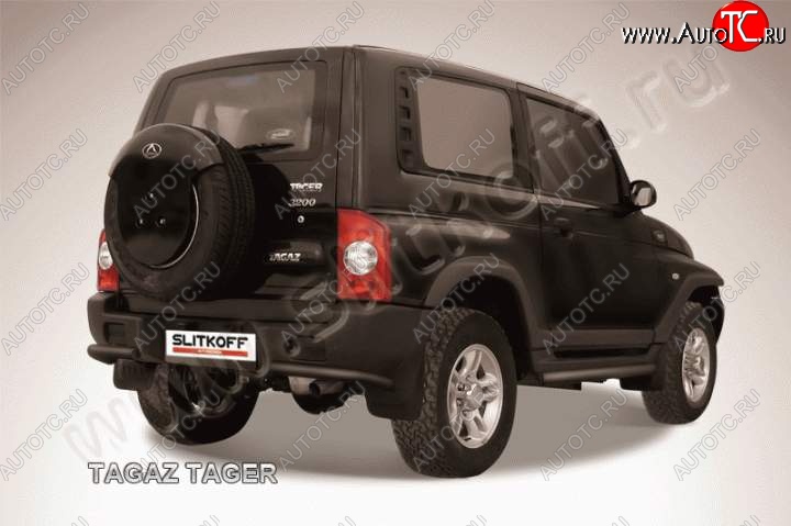 4 999 р. Уголки d57  ТАГАЗ Tager  3d (2008-2012) (Цвет: серебристый)  с доставкой в г. Кемерово