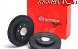 6 449 р. Передний тормозной диск Brembo Max 14 с вентиляцией и проточками Лада Калина 1119 хэтчбек (2004-2013)  с доставкой в г. Кемерово. Увеличить фотографию 2