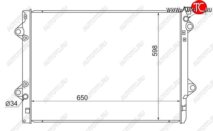 7 299 р. Радиатор двигателя SAT (5VZ/1GR/3RZ/2TR) Toyota Land Cruiser Prado J150 дорестайлинг (2009-2013)  с доставкой в г. Кемерово