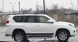 4 699 р. Молдинги RA Toyota Land Cruiser Prado J150 1-ый рестайлинг (2013-2017) (Поверхность глянец (под окраску), Неокрашенные)  с доставкой в г. Кемерово. Увеличить фотографию 2