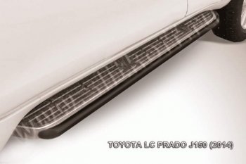 Защита штатного порога d42 Slitkoff Toyota Land Cruiser Prado  J150 (2013-2017) 1-ый рестайлинг