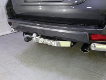 Фаркоп (тягово-сцепное устройство) TCC (надпись Prado) Toyota Land Cruiser Prado  J150 (2009-2020) дорестайлинг, 1-ый рестайлинг, 2-ой рестайлинг (Оцинкованный, шар F - оцинкованный)