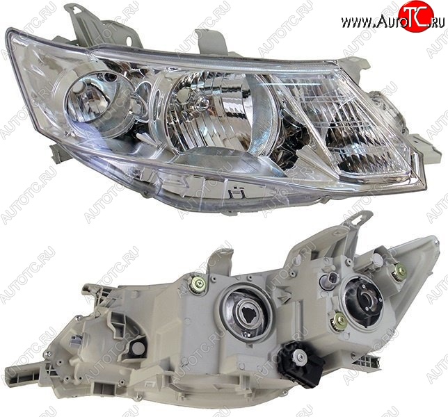 6 999 р. Правая фара SAT (хром) Toyota Allion T260 седан дорестайлинг (2007-2010)  с доставкой в г. Кемерово