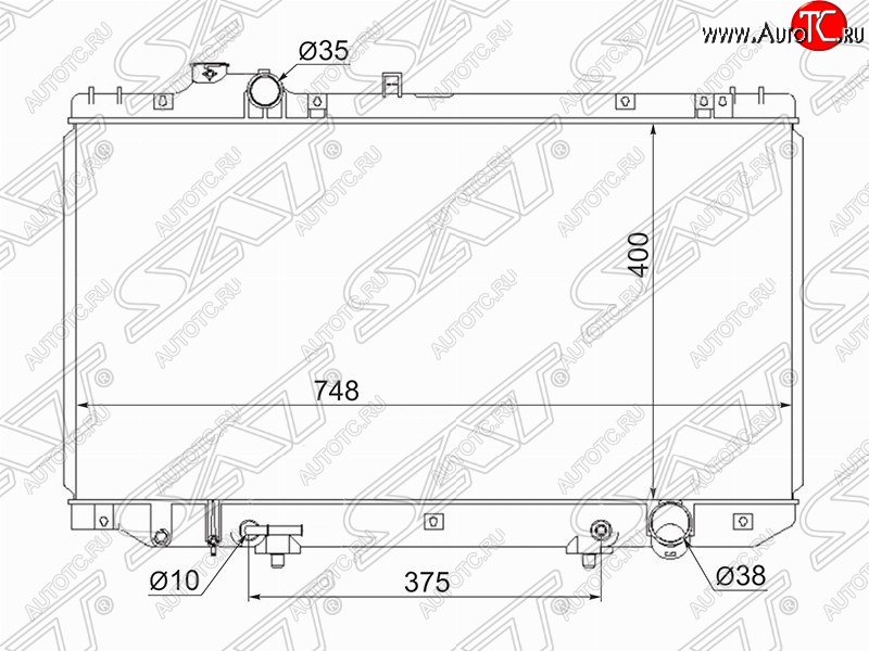 12 499 р. Радиатор двигателя SAT Toyota Aristo S160 дорестайлинг (1997-2001)  с доставкой в г. Кемерово
